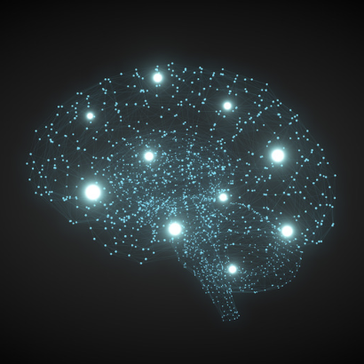 A brain with glowing neural pathways, symbolizing the power of CBT to rewire negative thinking patterns.